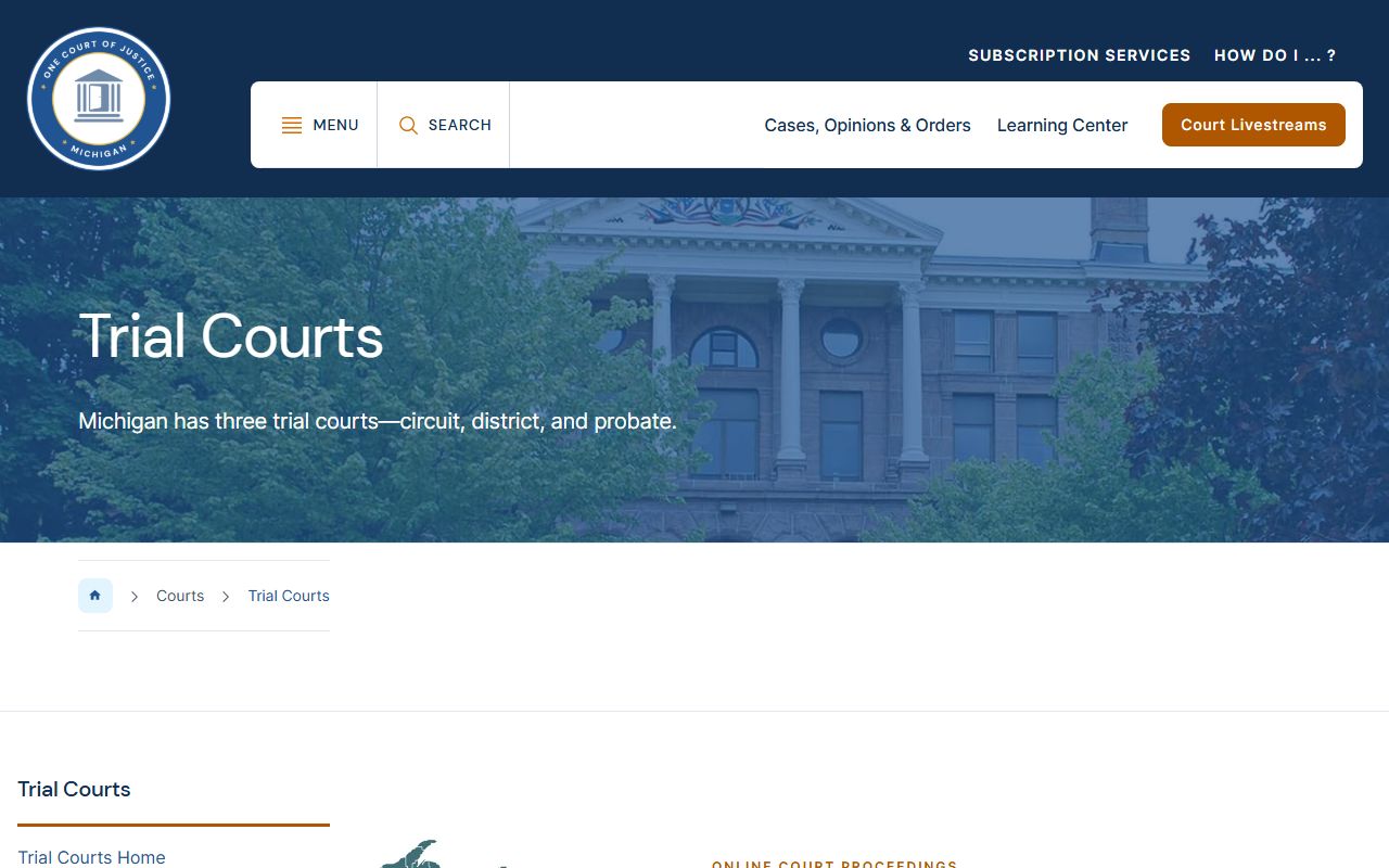Delta County trial court records search resources