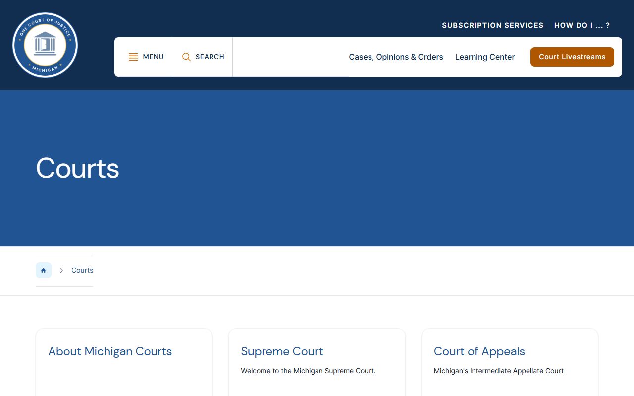Delta County court records and Michigan court system overview